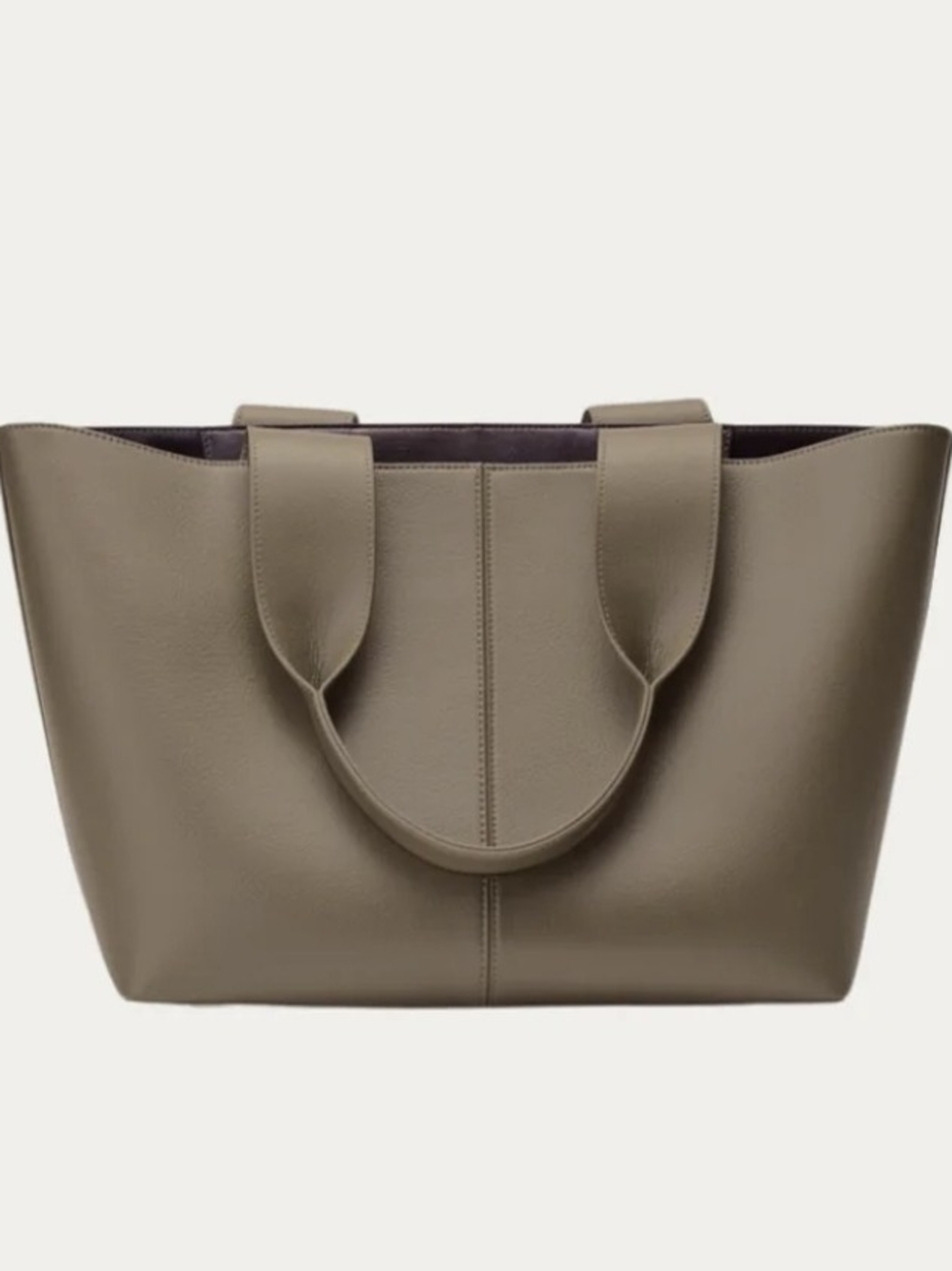 Freja New York Lafayette Tote Taupe | Large Work Bag | Fits 16” Laptop